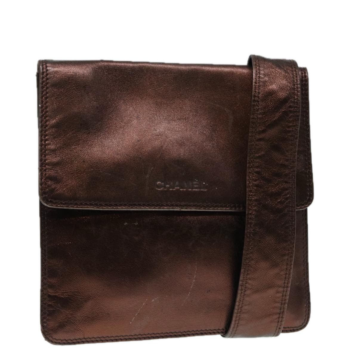 Chanel Brown Leather Shoulder Bag (Pre-Owned) Size ONE SIZE - 1 Thumbnail
