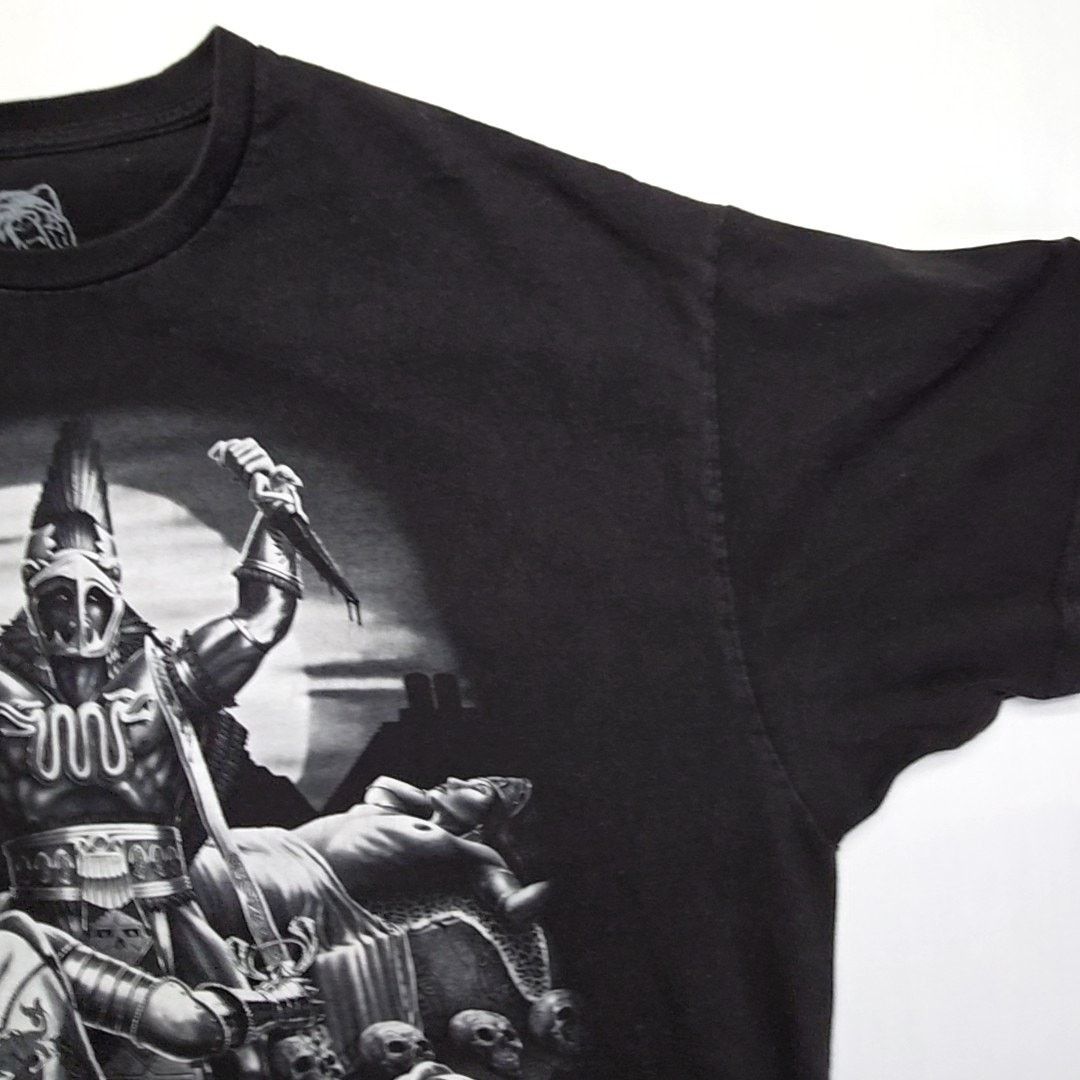 & Other Stories Aztec Warrior DGA Cuauhtemoc Black 2XL Y2K Streetwear Shit Size US XXL / EU 58 / 5 - 4 Thumbnail