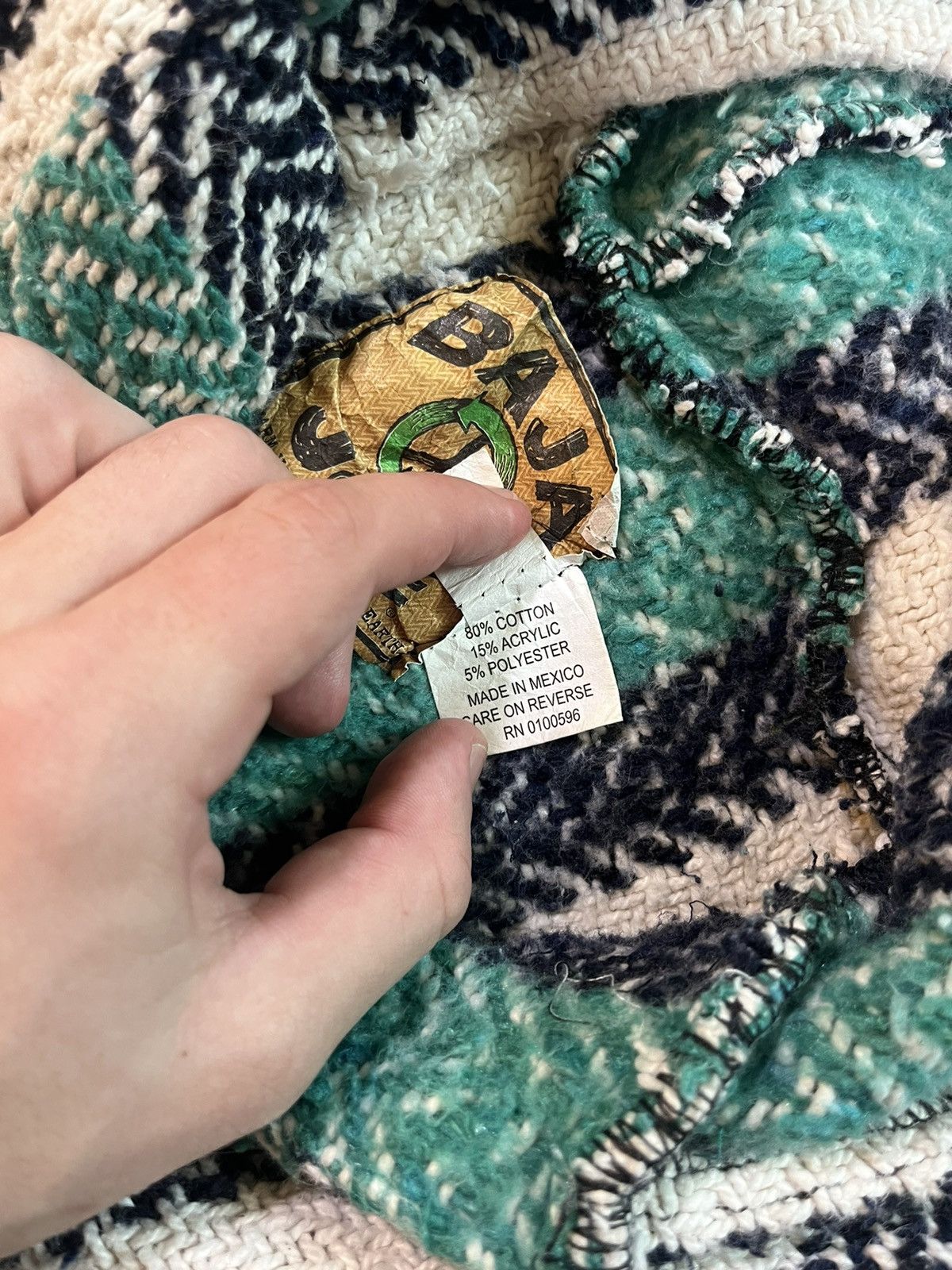 Baja Joe × Vintage Vintage Baja Joe Drug Rug Blanket Hoodie Size US S / EU 44-46 / 1 - 6 Thumbnail