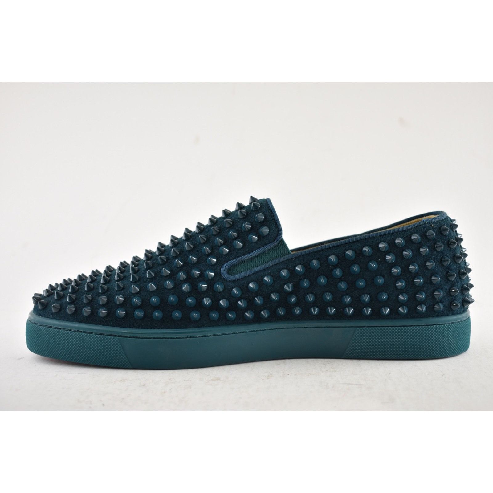 Christian Louboutin Christian Louboutin Roller-Boat Flat Lagune Blue Spikes Low Size US 10.5 / EU 43-44 - 9 Thumbnail