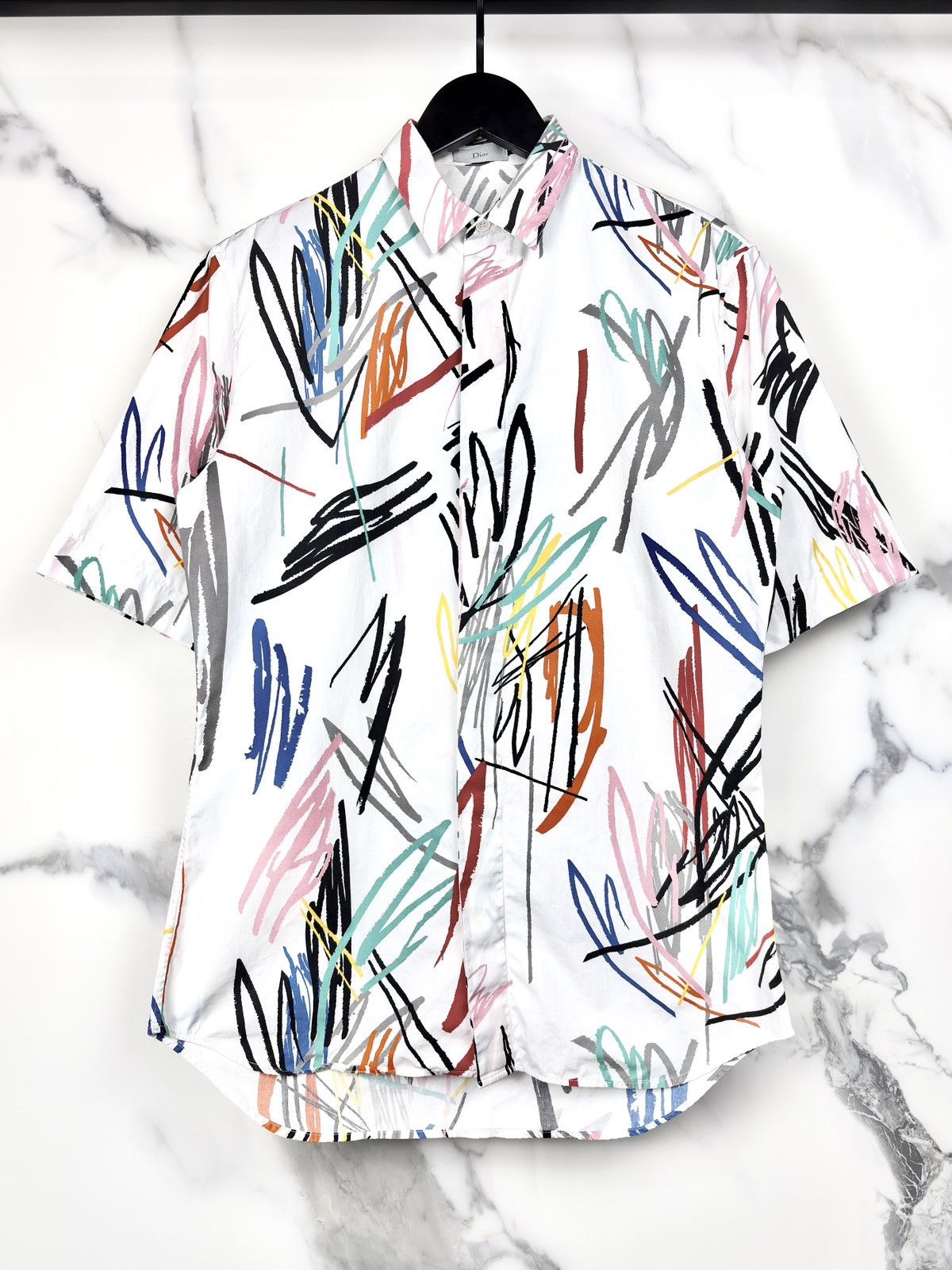 Dior × Hedi Slimane Dior Homme SS05 Painted Stripe Shirt | Grailed