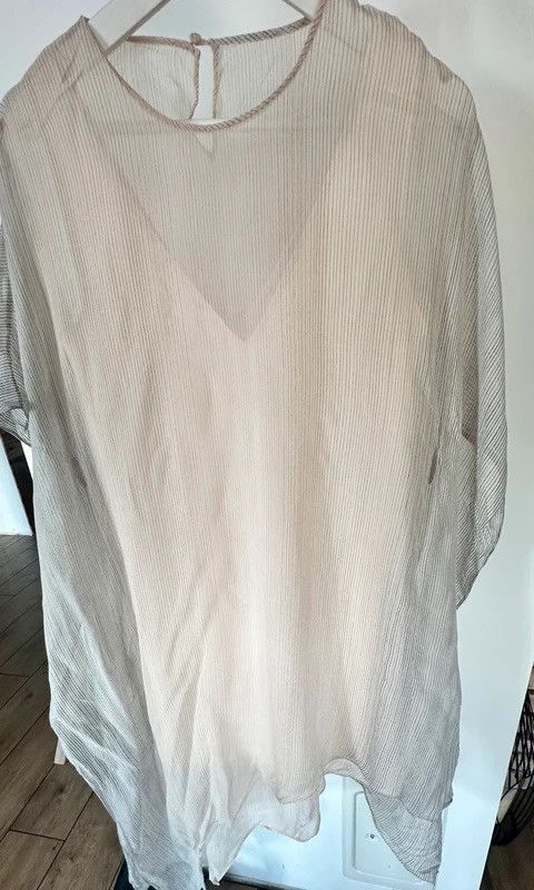 Bcbgmaxazria Silk dress bcbgmaxazria beuge caftan Size ONE SIZE - 3 Thumbnail