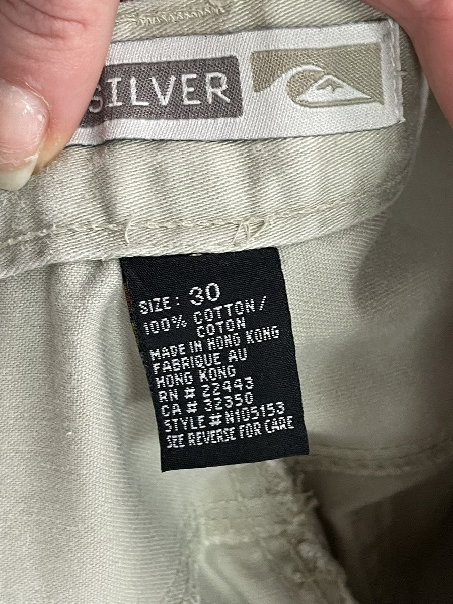 Quiksilver Surf style cargo carpenter retro pants Quiksilver USA y2k Size US 30 / EU 46 - 8 Thumbnail