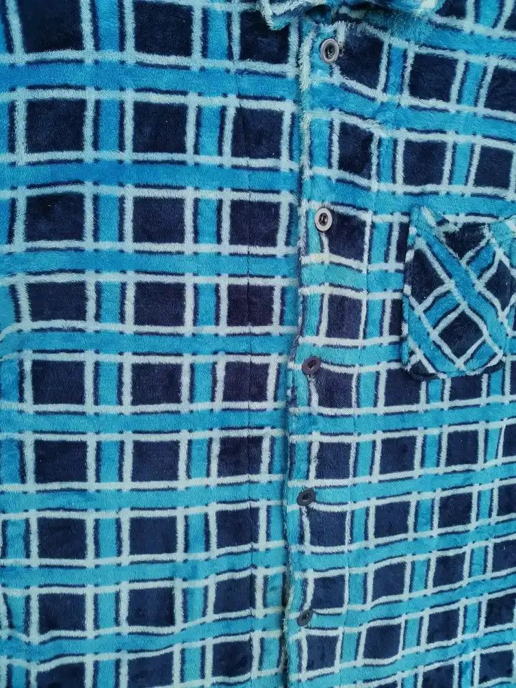 Japanese Brand Rare!!! Colleague Micro Fleece Checkered Sweaters Size US L / EU 52-54 / 3 - 5 Thumbnail