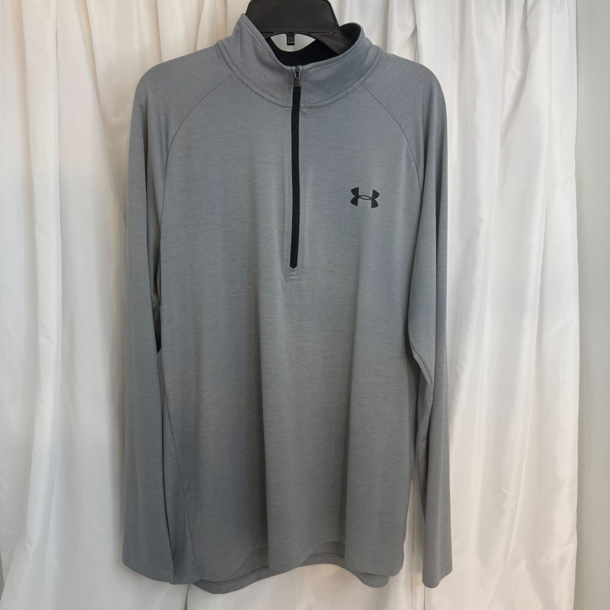 Under Armour Under Armour Mens Gray 1/4 Zip Long Sleeve Athletic Pullover Size US M / EU 48-50 / 2 - 1 Thumbnail