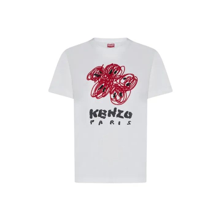 Kenzo KENZO Graffiti Logo Short Sleeve T-Shirt 0079 Size M / US 6-8 / IT 42-44 - 1 Thumbnail