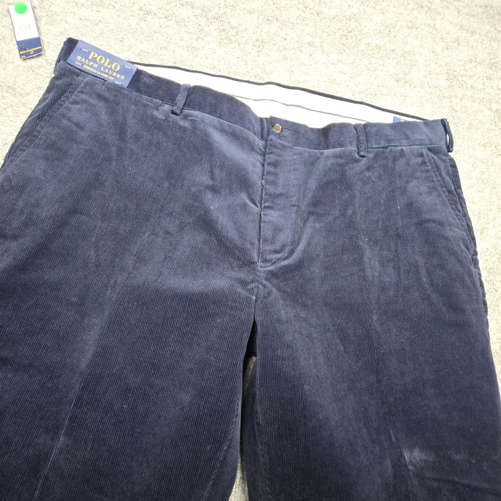 Polo Ralph Lauren Polo Ralph Lauren Corduroy Pants Men's 44 x 34 Blue Stretch NWT Size US XXL / EU 58 / 5 - 2 Thumbnail
