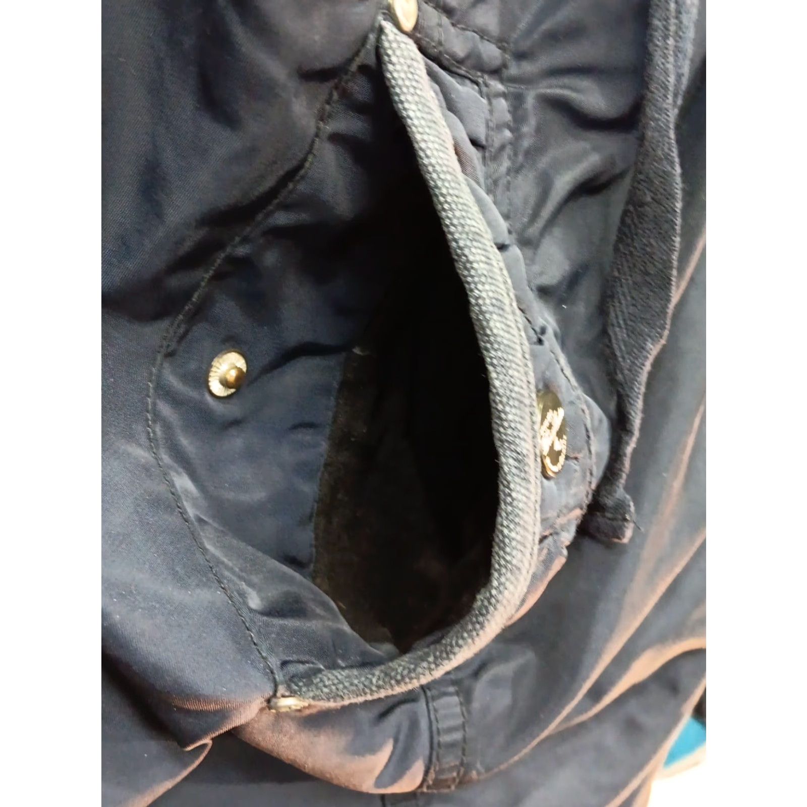 Vintage Dreimaster Women's Jacket Puffer XL Navy Blue Parka Designer Coat Size XL / US 12-14 / IT 48-50 - 7 Thumbnail
