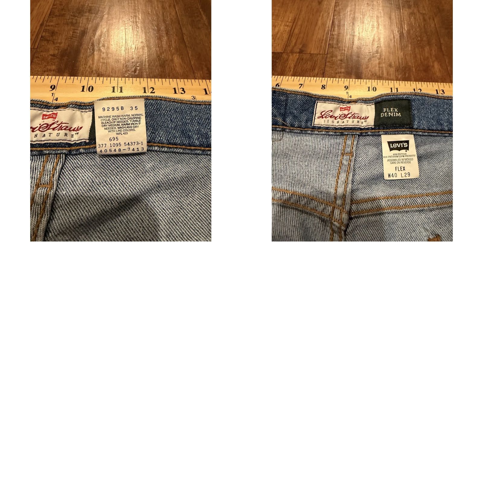 Levi's VINTAGE Levi's 540 Flex Jeans Mens 40x29 Blue Denim 5-Pocket Straight 90s Y2K Big & Tall Shoes? Size US 40 / EU 56 - 8 Thumbnail