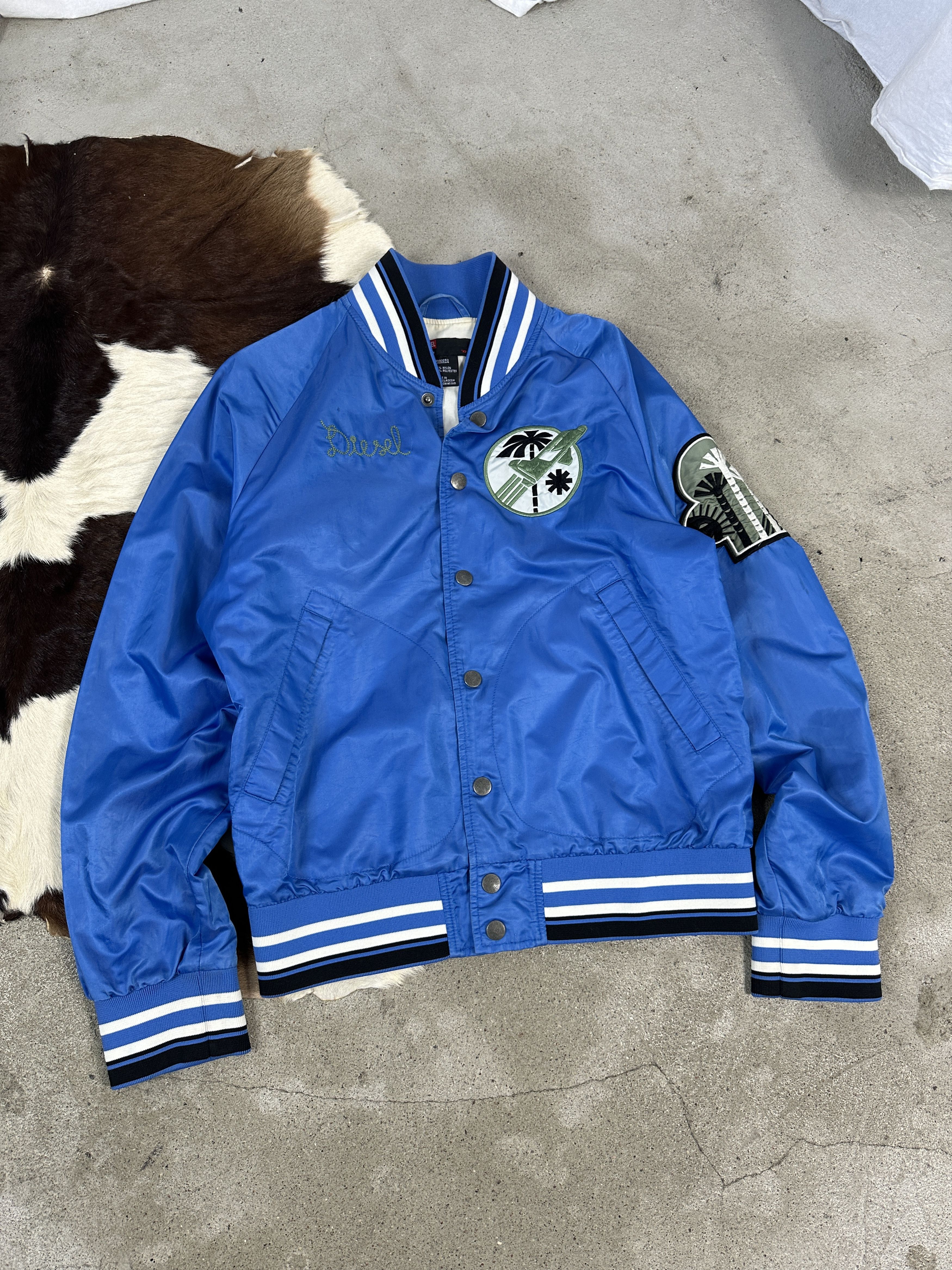 Diesel × Vintage Vintage Streetwear Diesel Baseball 90s Utopia Jacket Size US M / EU 48-50 / 2 - 2 Thumbnail