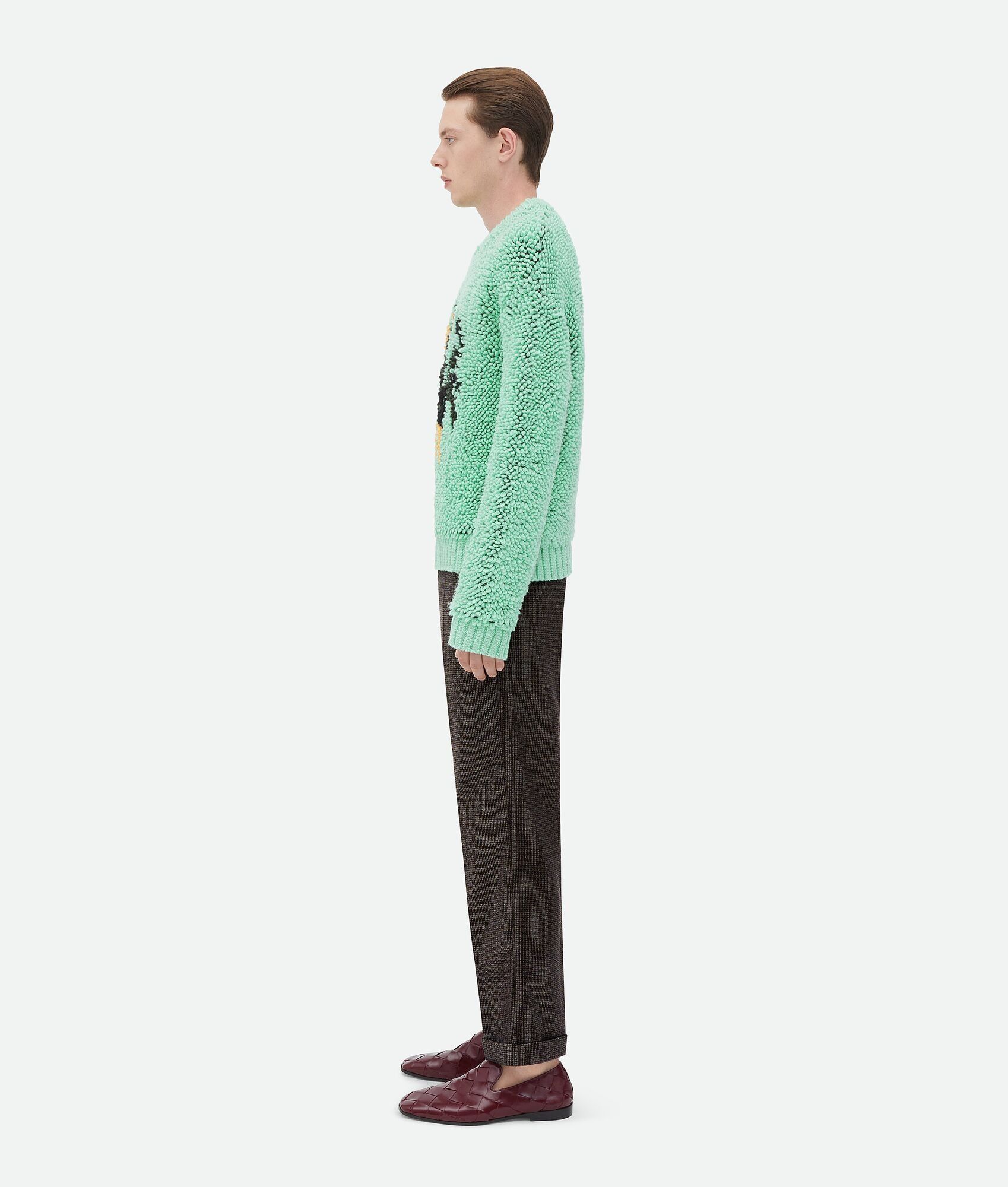 Bottega Veneta o1loc1c1025 780600 Graphic Animal Jacquard Wool Jumper Siren Size US S / EU 44-46 / 1 - 2 Thumbnail