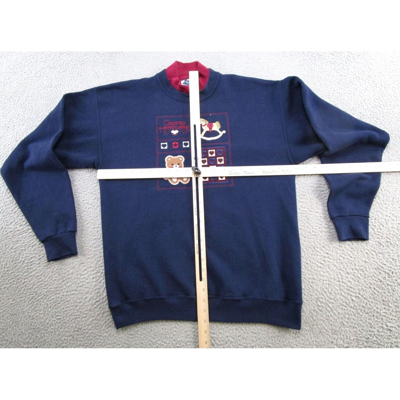 Doublet VTG 90s Country Heartland Graphic Double Collar Sweatshirt SZ L Grandma USA Made Size L / US 10 / IT 46 - 5 Thumbnail