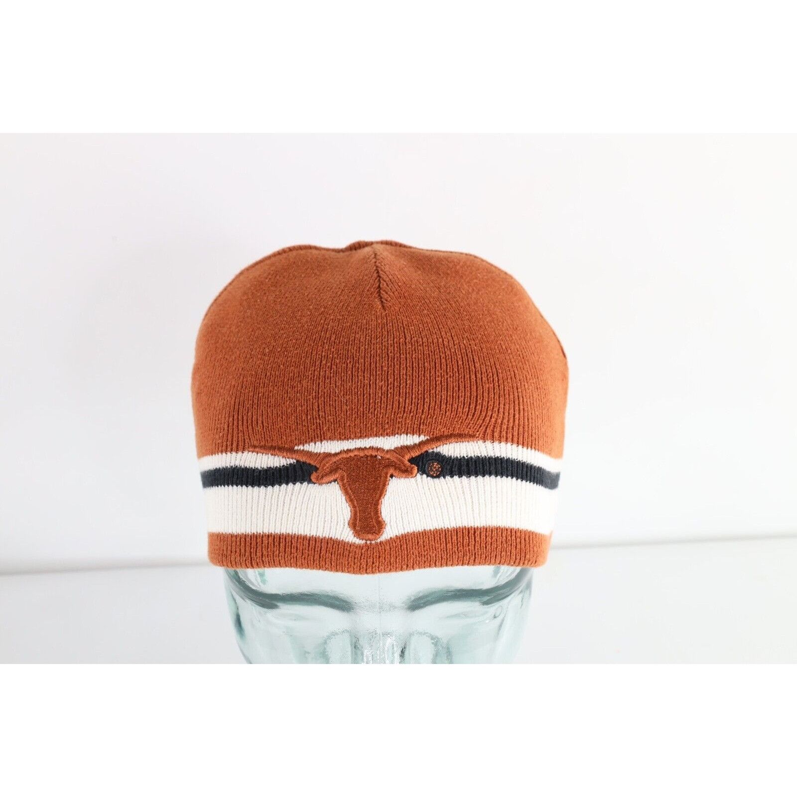 Vintage Vintage 90s Reversible University of Texas Ribbed Knit Hat Size ONE SIZE - 1 Thumbnail