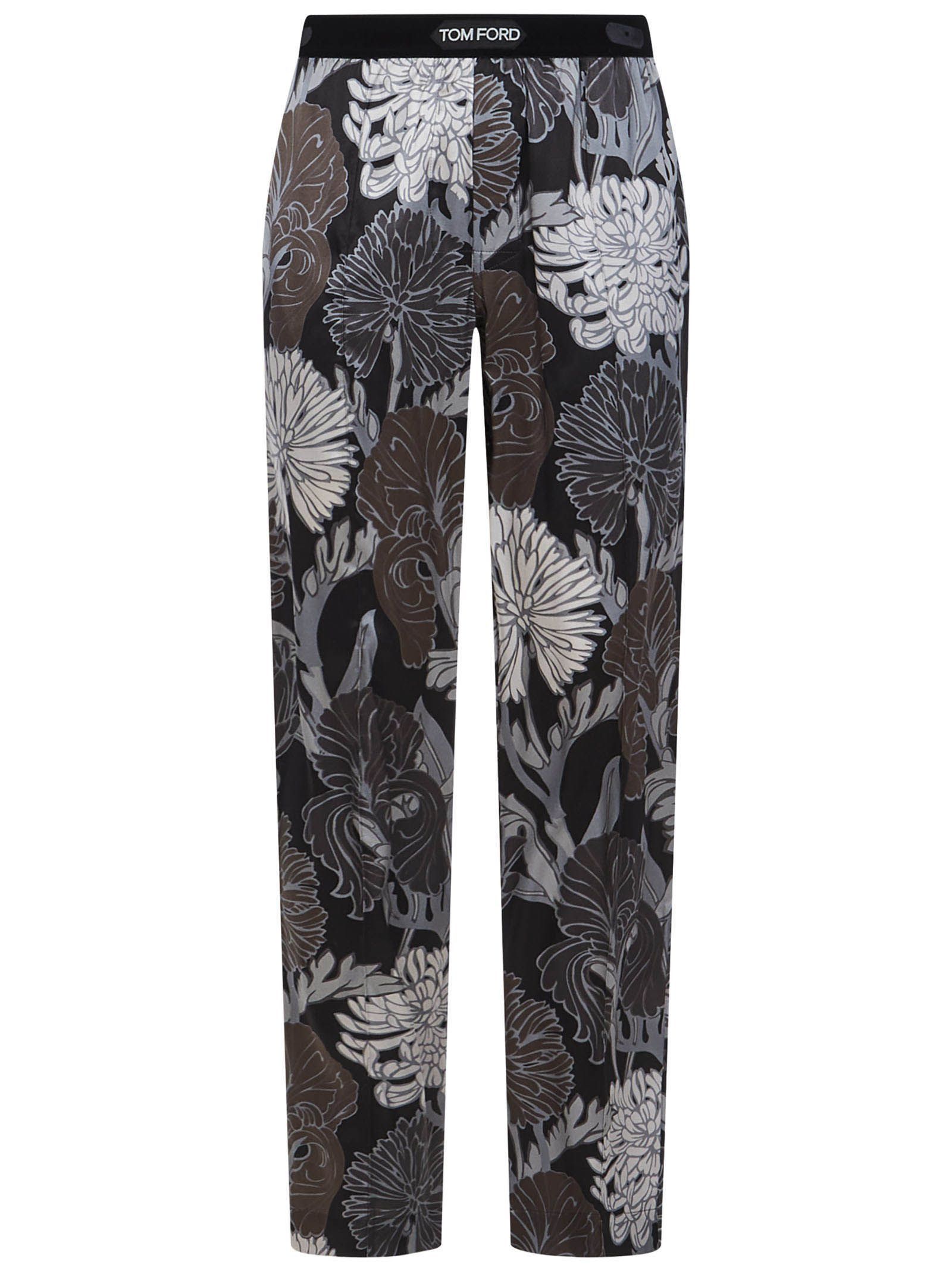 Tom Ford o1loc1c0724 IST4H20 Silk Blend Trousers in Multicolor Size US 30 / EU 46 - 1 Thumbnail