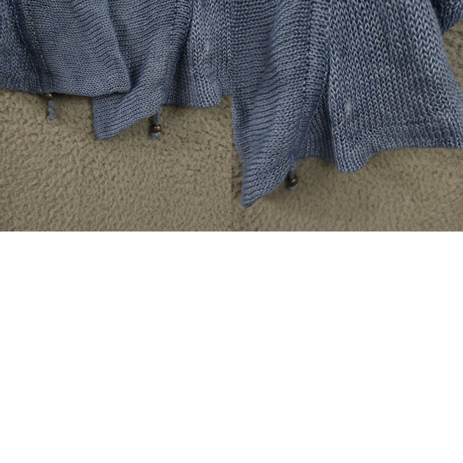 Ralph Lauren Ralph Lauren Sweater Womens Medium Blue Linen Open Front Adjustable Hem Size M / US 6-8 / IT 42-44 - 10 Thumbnail