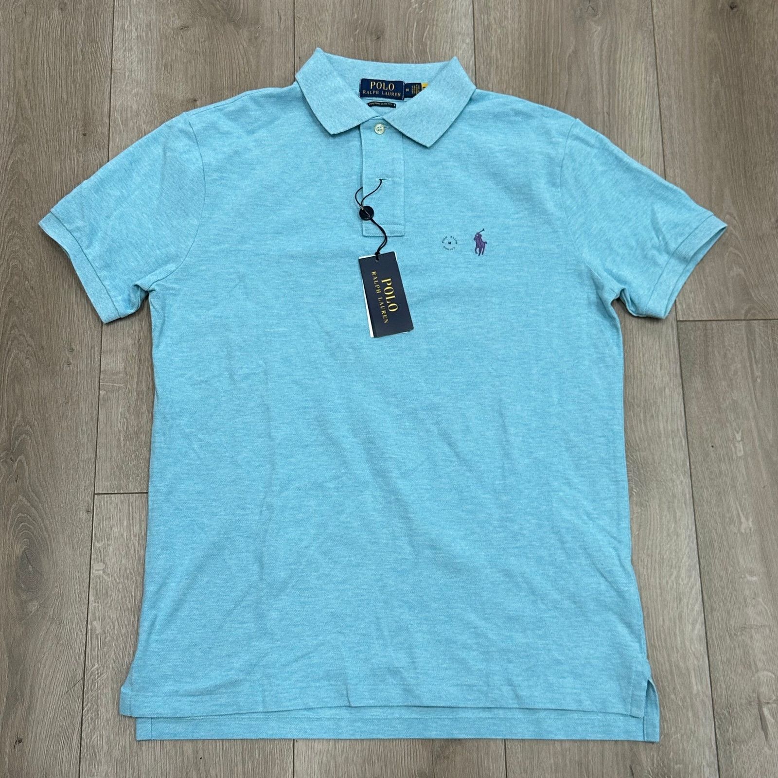 Polo Ralph Lauren New Polo Ralph Lauren Custom Slim Fit Blue Polo Shirt Medium Size US M / EU 48-50 / 2 - 1 Thumbnail