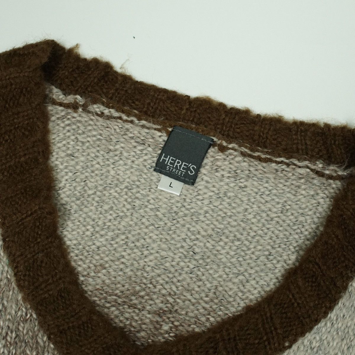 Aran Isles Knitwear *NoTariff Here's Japan Gradient Stripe Knitted Sweatshirt Size L / US 10 / IT 46 - 2 Thumbnail