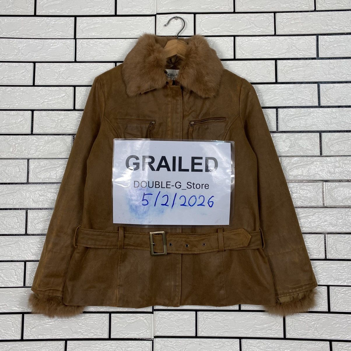 Japanese Brand 📌Vintage Leather Jacket Miscelanny Fur Size US XXS / EU 40 - 1 Thumbnail