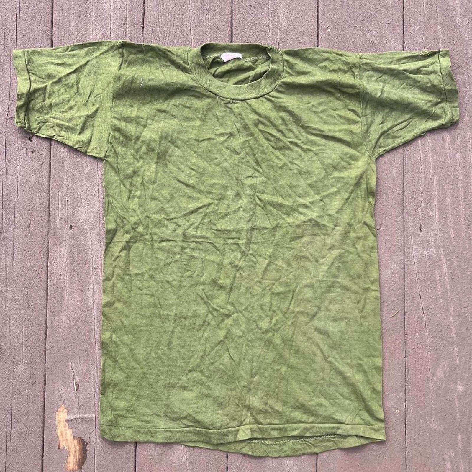 American Apparel Vintage 80s Green USMC Single Stitch Shirt Size US S / EU 44-46 / 1 - 1 Thumbnail