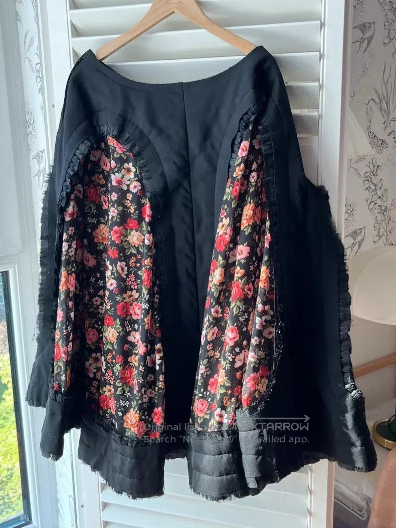 Comme des Garcons Comme Des Garcons size S Main Line Floral Patchwork Skirt Size 22" - 7 Thumbnail