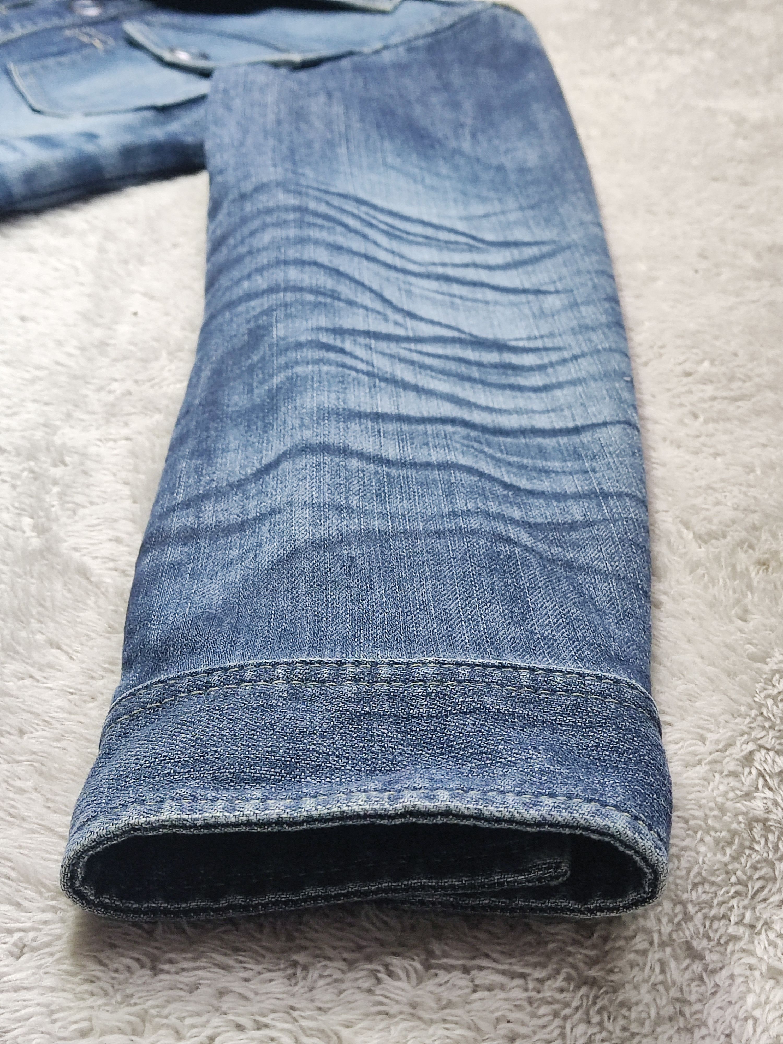 Tornado Mart Distressed Tornado Mart 3D Wrinkle Slim Denim Y2K Jacket Size M / US 6-8 / IT 42-44 - 7 Thumbnail