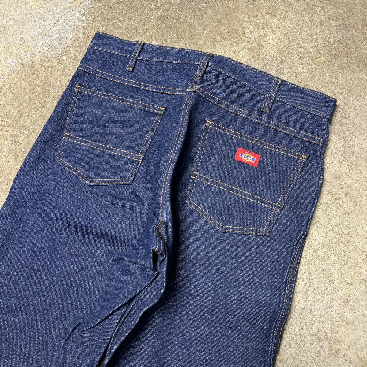 Vintage Dickies Raw Denim Bootcut Flare Jeans Size US 34 / EU 50 - 4 Thumbnail