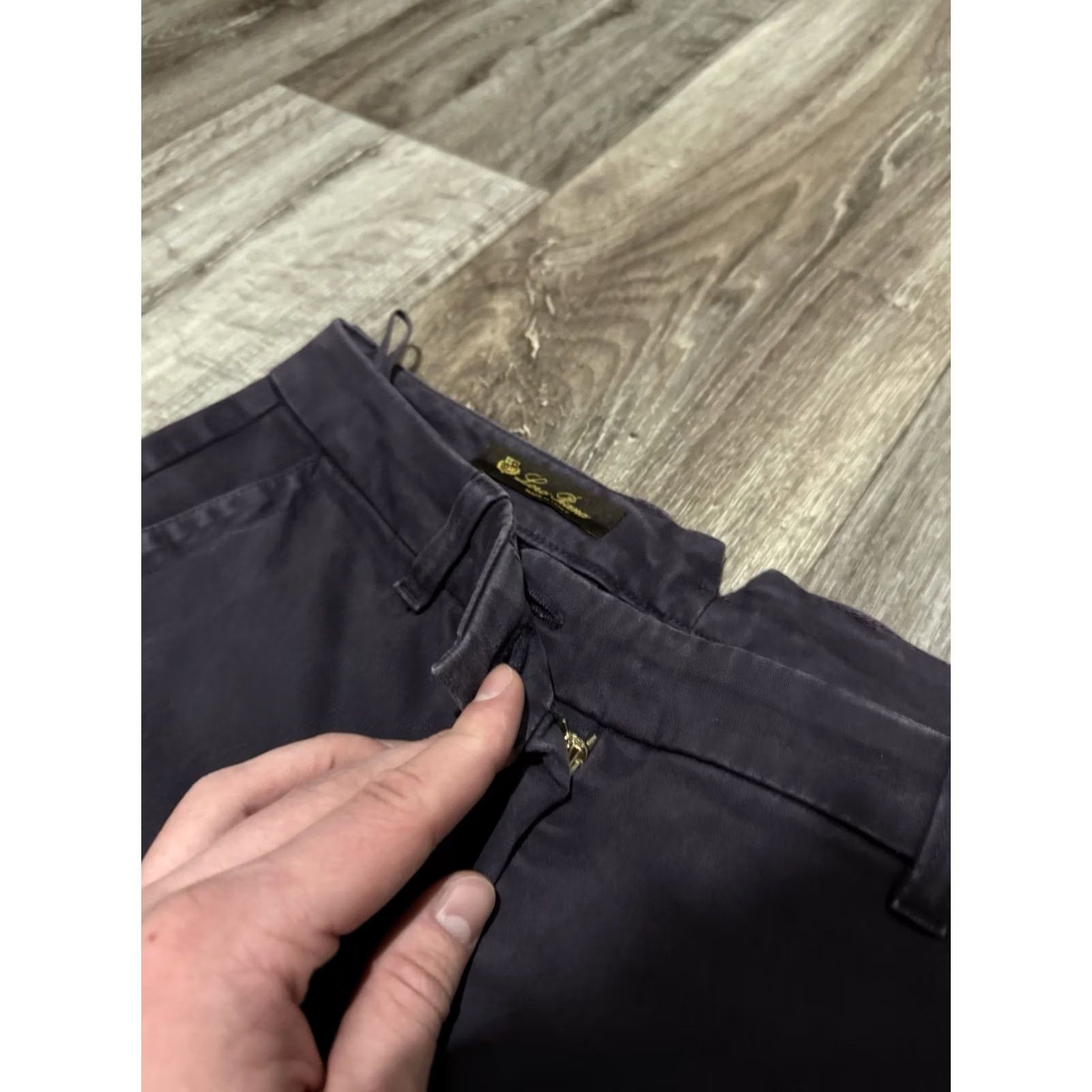 Loro Piana Loro Piana Women’s Pants Trousers Classic Dark Blue Slim Fit Italy Luxury Sz 40 Size 27" / US 4 / IT 40 - 7 Thumbnail