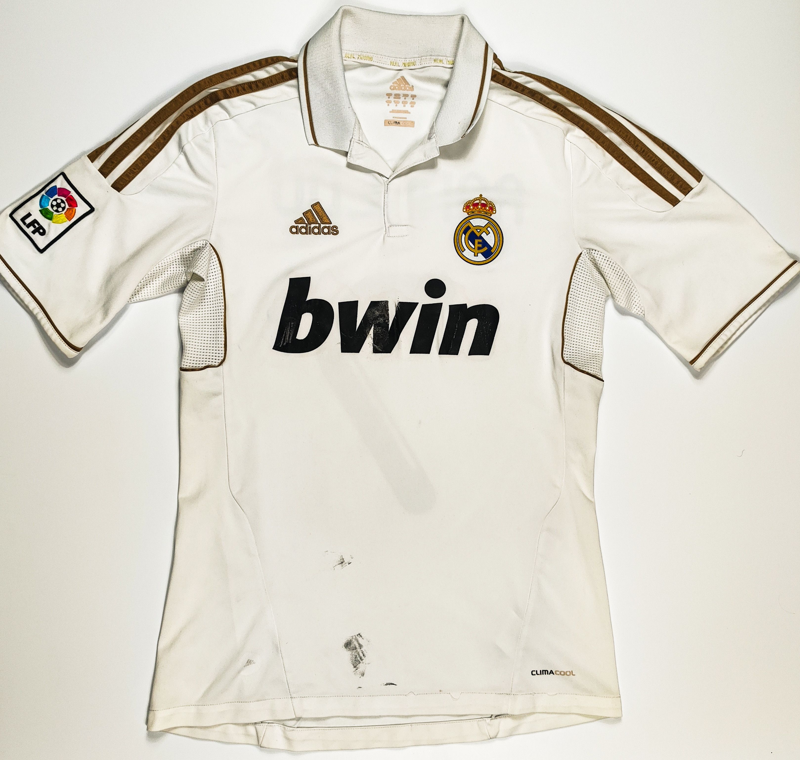 Adidas Ronaldo #7 Real Madrid 2011 2012 Adidas Home Shirt Kit Bwin Size US S / EU 44-46 / 1 - 2 Thumbnail