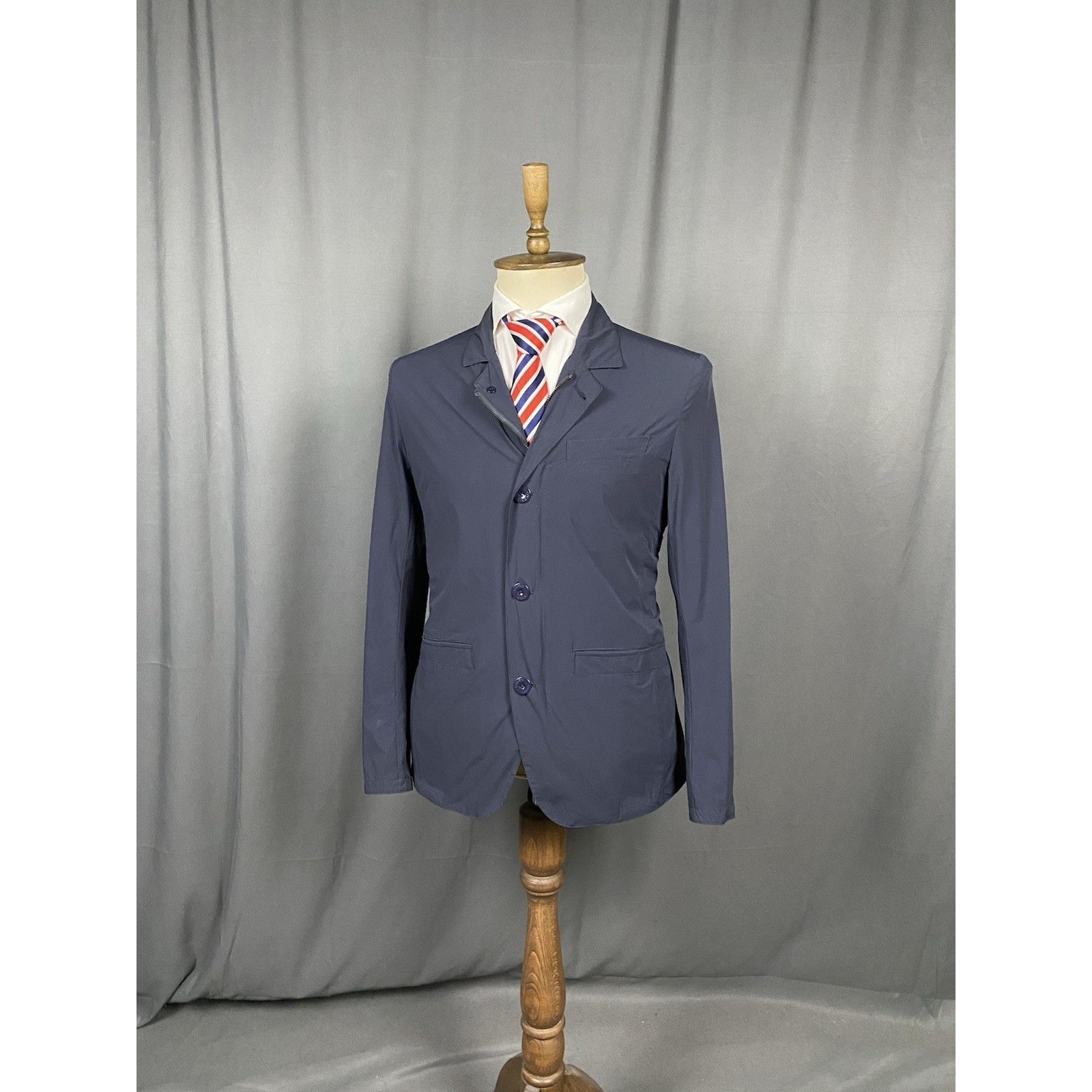 Gimo's MINT! Gimo's Men's Navy Blue Multipocket Utility Sportcoat J Size US L / EU 52-54 / 3 - 2 Thumbnail