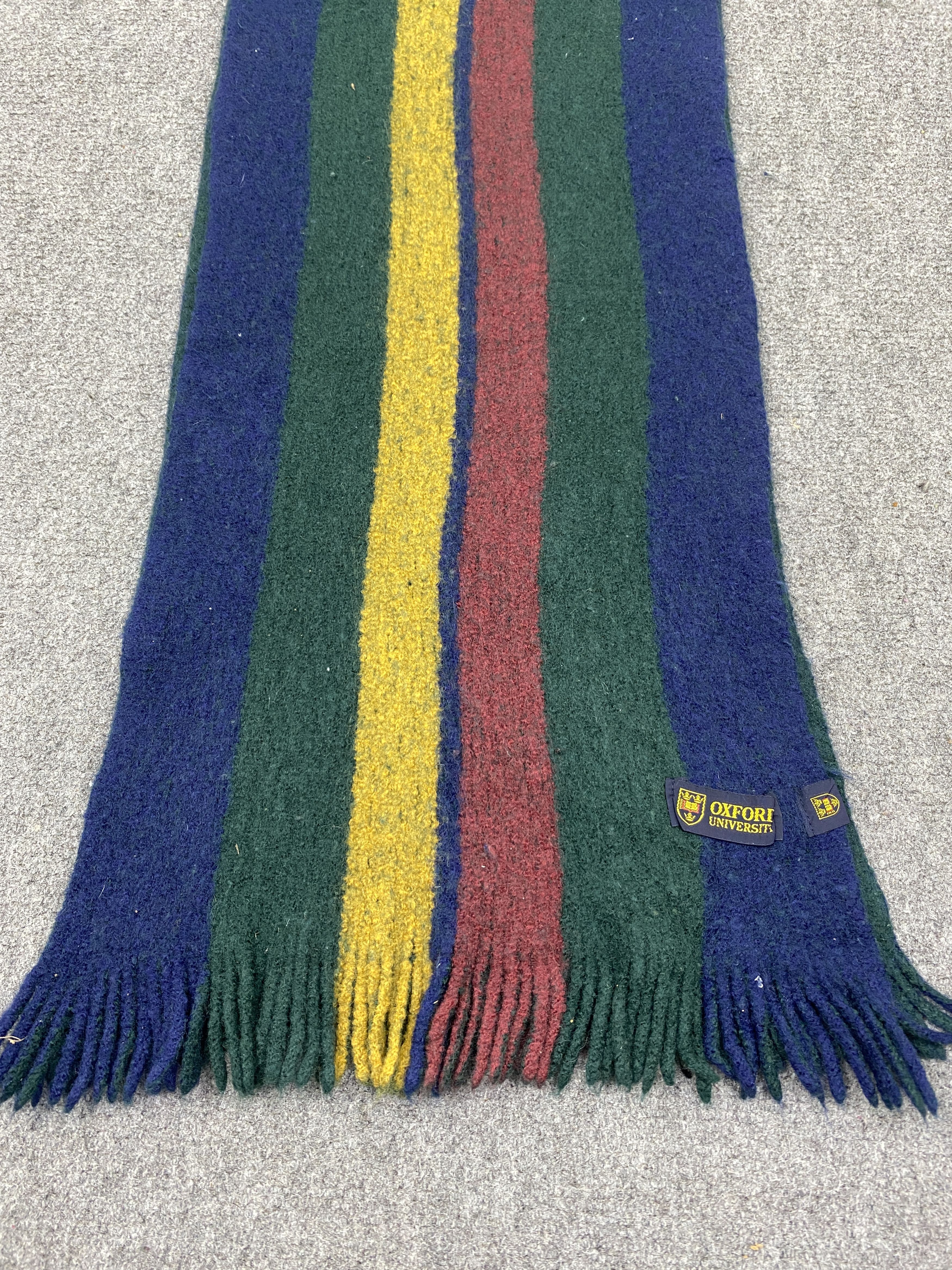 Vintage Oxford University Scarf / Muffler / Neckwear - SC0099 Size ONE SIZE - 3 Thumbnail