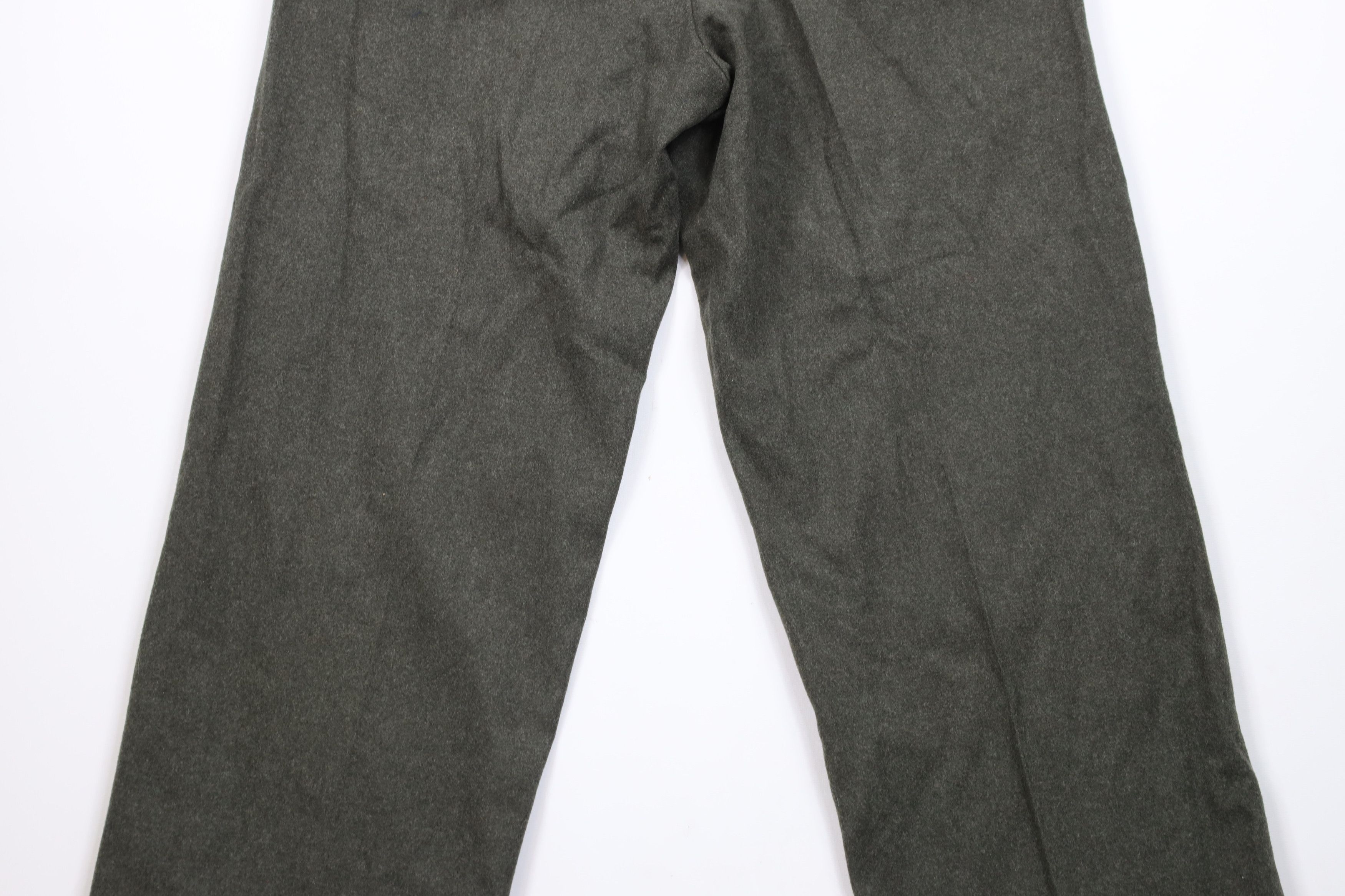 Vintage Vintage 50s Military Wool Wide Leg Pants Trousers Green USA Size US 30 / EU 46 - 10 Thumbnail
