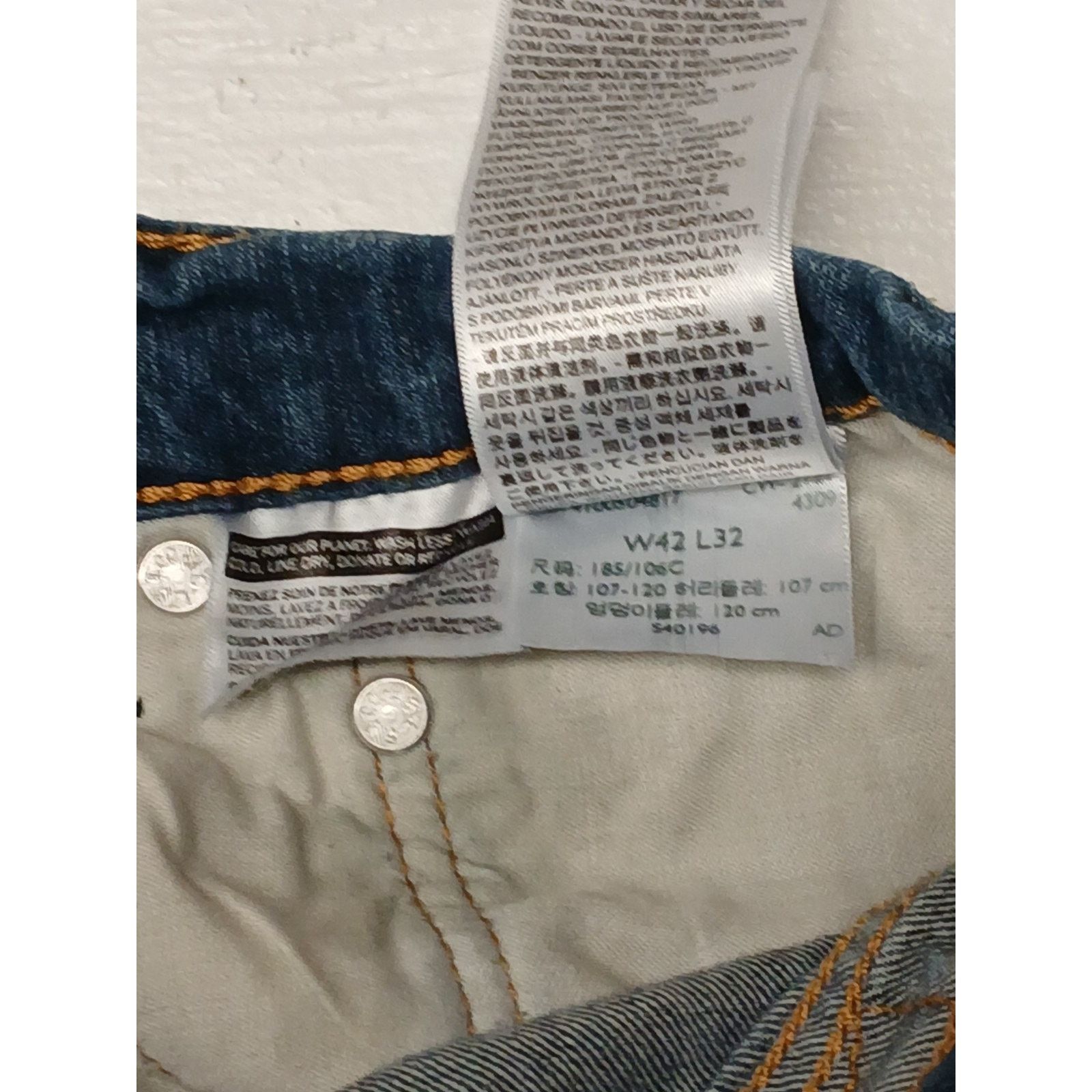 Levi's Levi Strauss (42x32) Relaed Boot Cut Casual Blue Denim Jeans Size US 42 / EU 58 - 7 Thumbnail