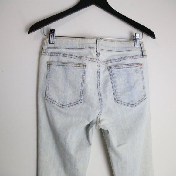 Rag & Bone Rag & Bone Zipper Capri Distressed Shredded Bleachout Jean Size 29" - 10 Thumbnail