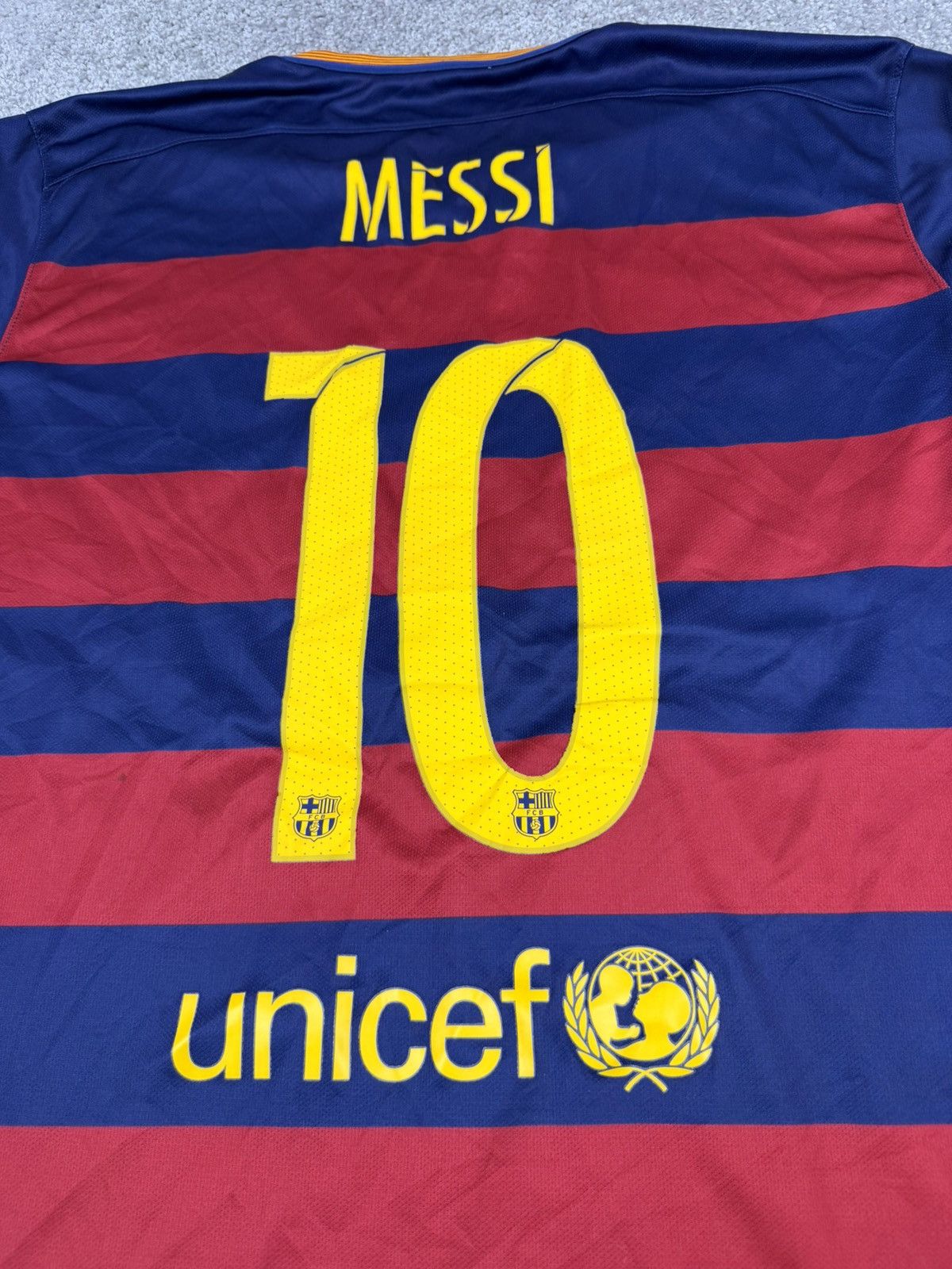Nike Fc Barcelona Messi 2015 football jersey Size US XL / EU 56 / 4 - 7 Thumbnail