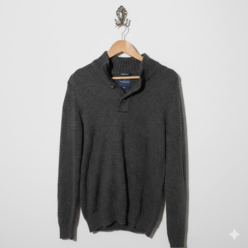 American Eagle Outfitters American Eagle Men’s Mock Neck Sweater Medium Size US M / EU 48-50 / 2 - 1 Thumbnail
