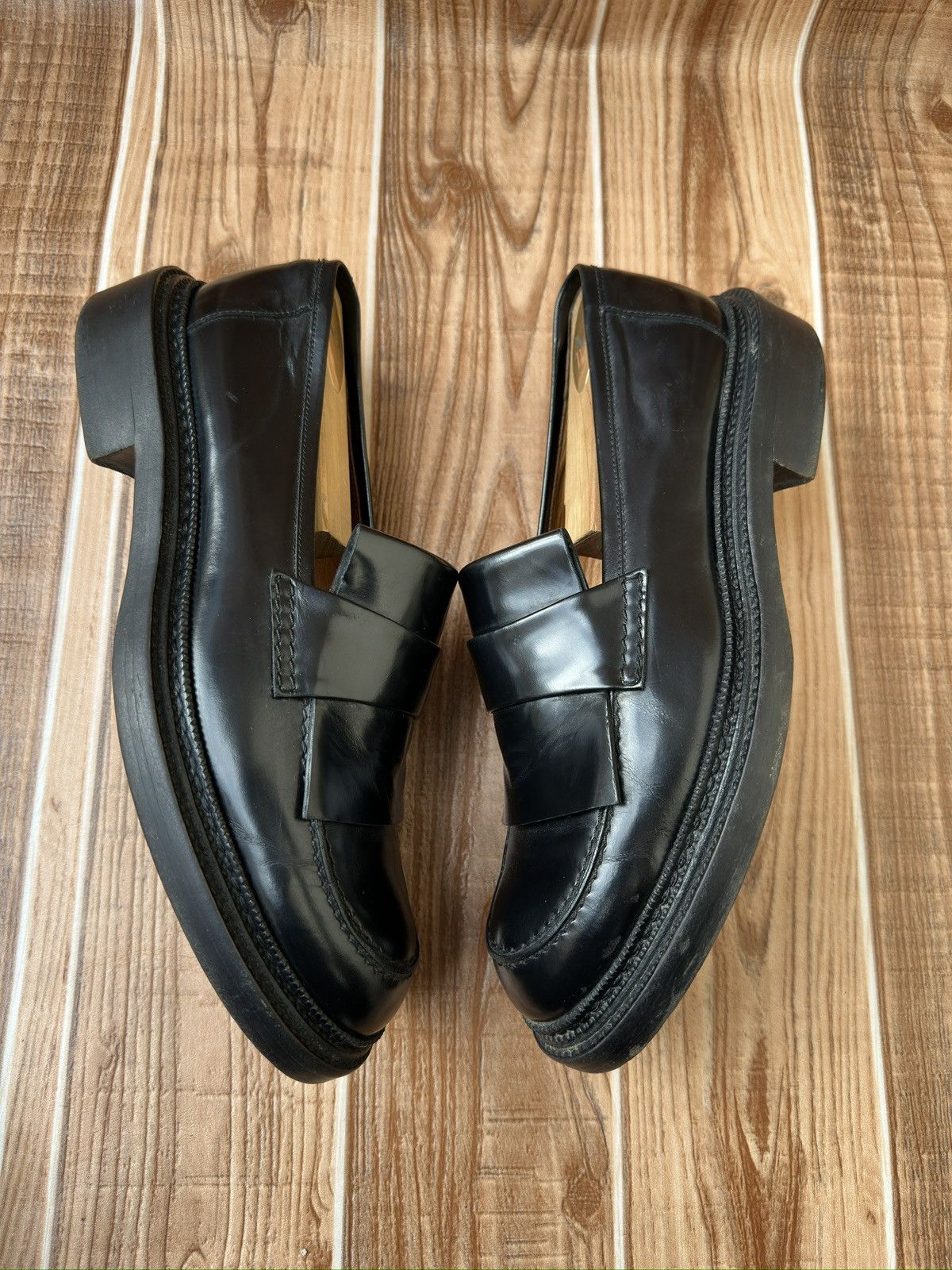 Jil Sander Jil Sander Black Derby Loafer Size US 7 / EU 40 - 4 Thumbnail