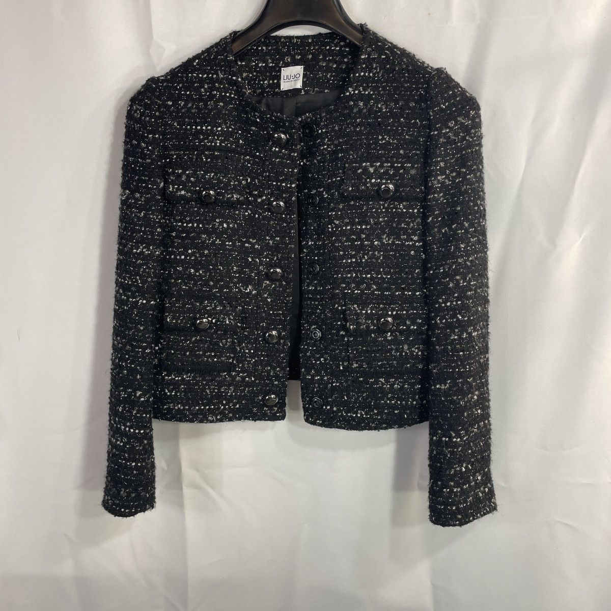Liu Jo Liu Jo Women Crop Knit Jacket Italy Size 40/M Acrylic Wool Size M / US 6-8 / IT 42-44 - 1 Thumbnail