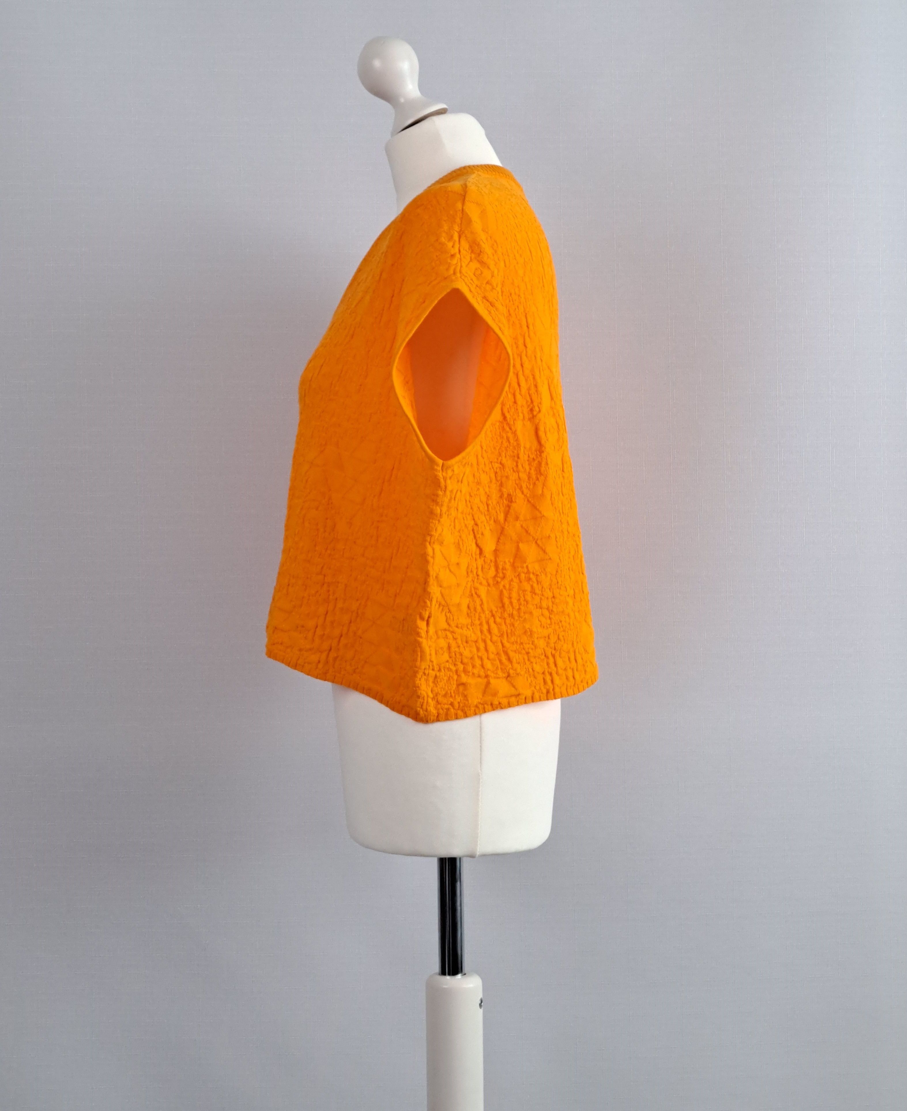 Missoni Missoni textured orange vest/cropped top. Size XS. Size XS / US 0-2 / IT 36-38 - 4 Thumbnail