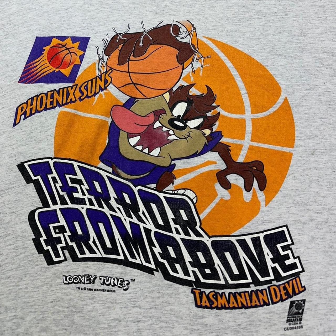 NBA × Vintage Vintage Phoenix Suns Taz Terror From Above T-Shirt Size US XL / EU 56 / 4 - 3 Thumbnail