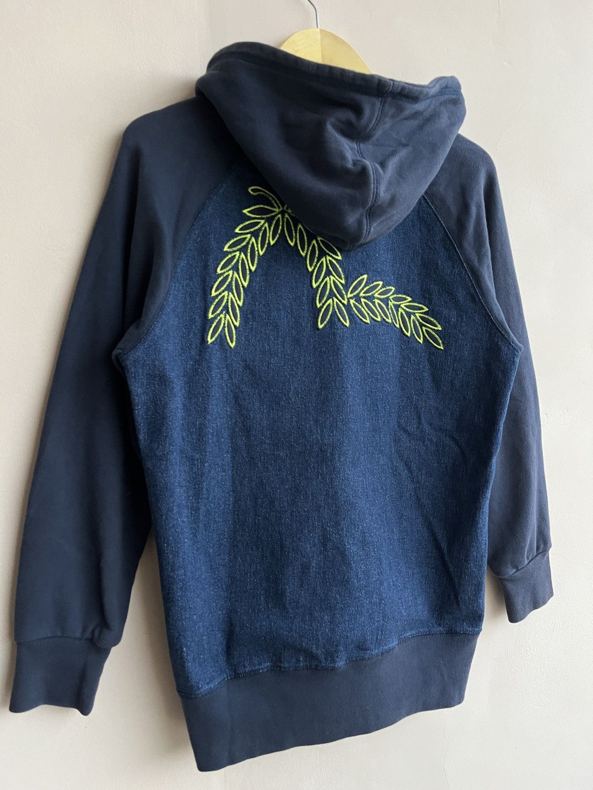 Evisu × Japanese Brand RARE EVISU SEAGULL STRETCH DENIM FLEECE ZIP HOOD JACKET Size US S / EU 44-46 / 1 - 9 Thumbnail