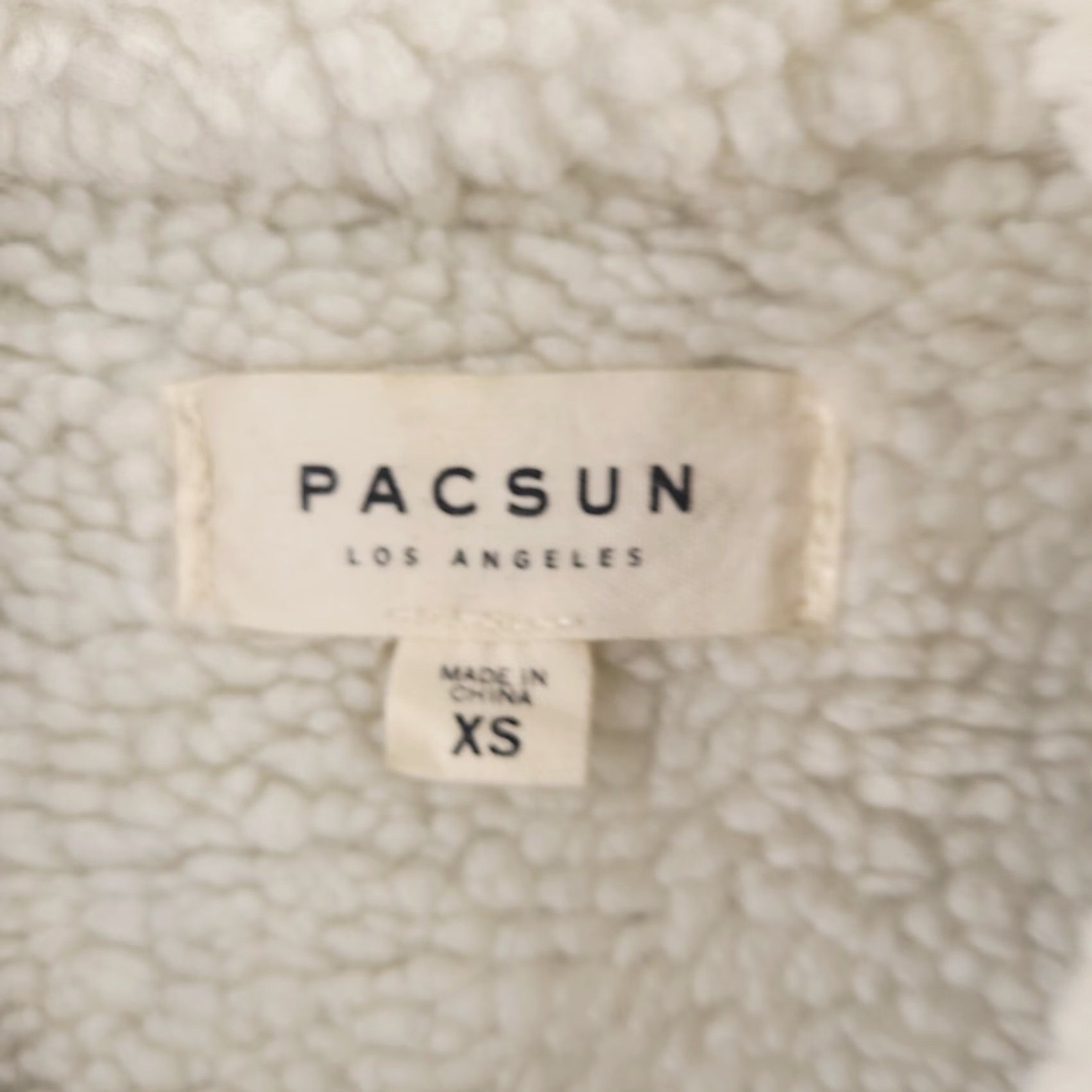 Pacsun Pacsun Jacket Womens XS Corduroy Button Trucker Fleece Olive Brown Sherpa Size XS / US 0-2 / IT 36-38 - 2 Thumbnail