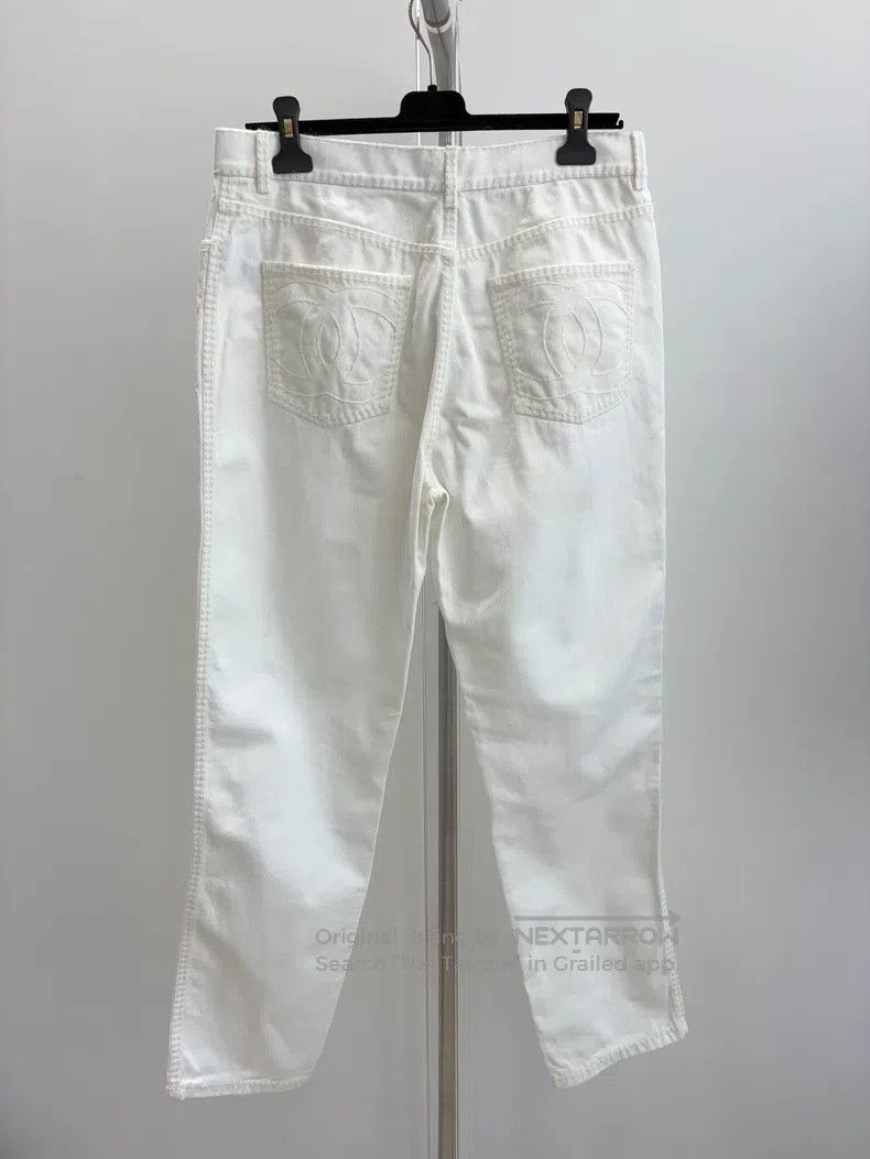 Other Chanel Ski series white double C pocket jeans trousers Size 26" / US 2 / IT 38 - 2 Thumbnail