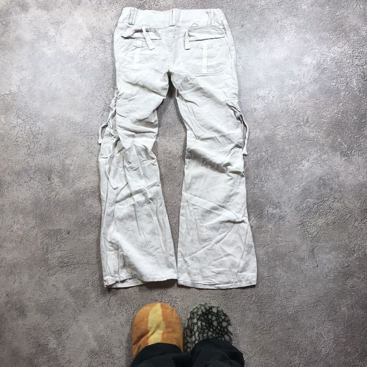 Japanese Brand vintage sweatpants flared low rise japan casual y2k 90s Size 27" / US 4 / IT 40 - 4 Thumbnail