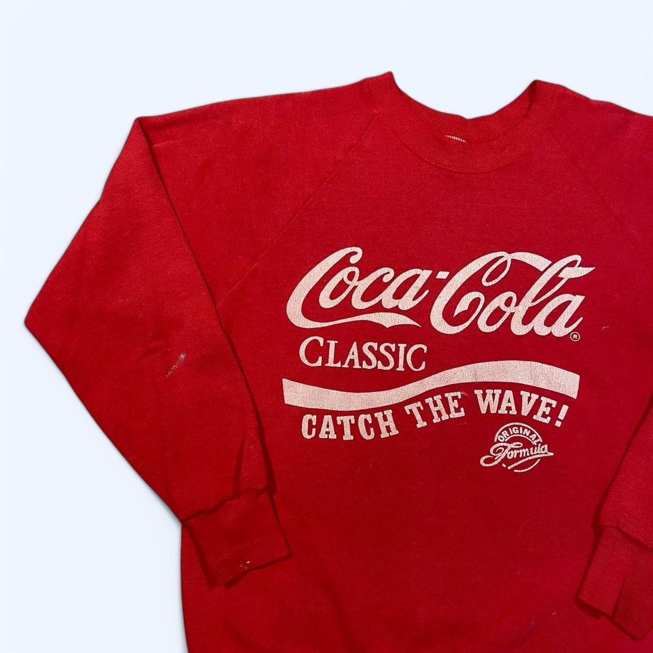 Coca Cola × Vintage Vintage 90’s Coca-Cola Catch The Wave Sweatshirt Size US L / EU 52-54 / 3 - 2 Thumbnail