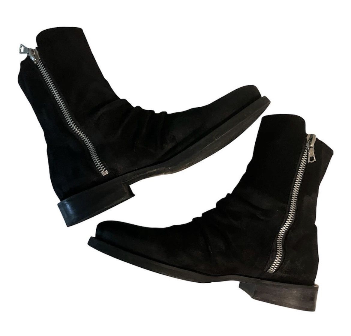 Amiri Amiri OG Stack Boots with Double Zip | Grailed