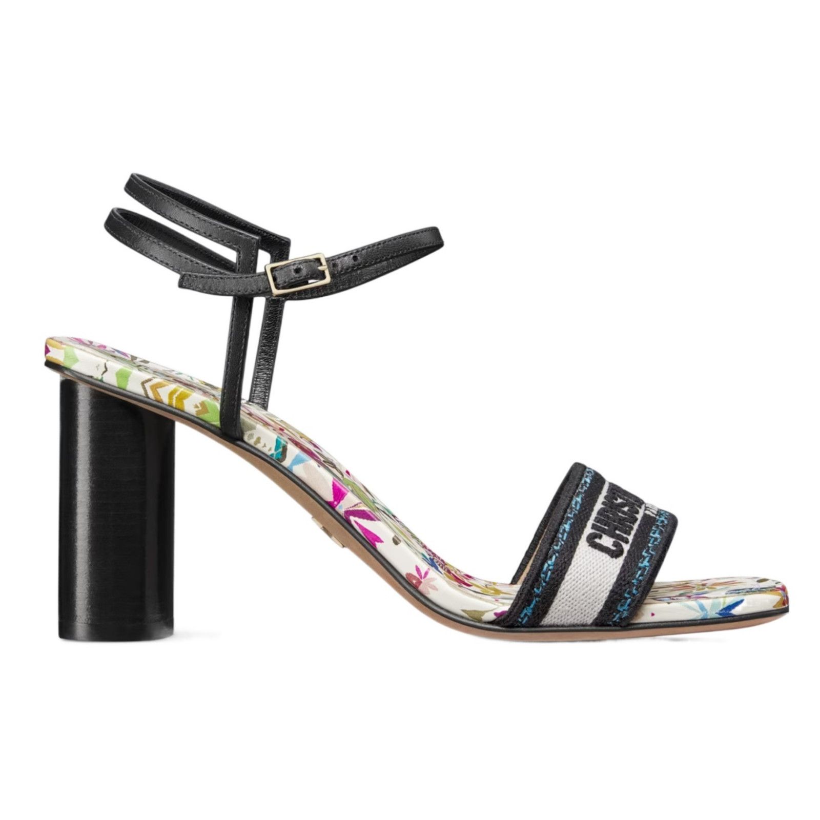 Dior Dior TDJ Fantastica Black Blue Dway Heeled Sandal Ankle Size US 9.5 / IT 39.5 - 3 Thumbnail