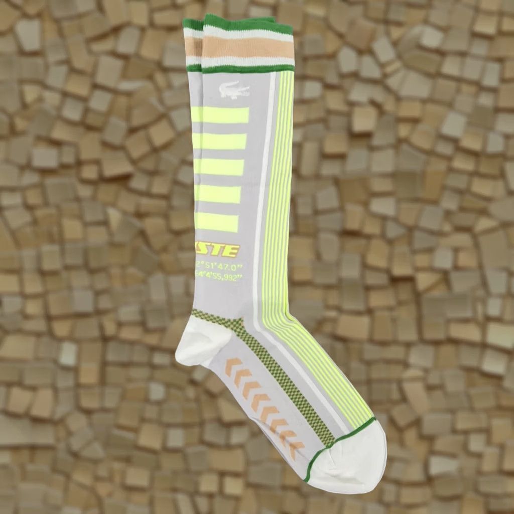 Lacoste VINTAGE Lacoste Womens Compression Socks Green 1.5 -4.5 UK French Made RA9422 Size ONE SIZE - 1 Thumbnail