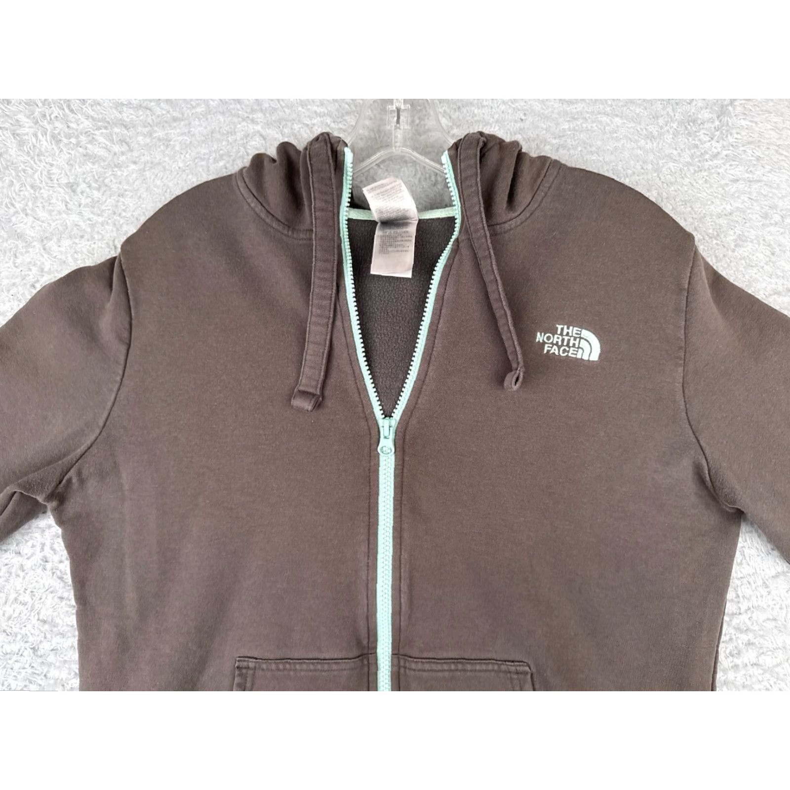The North Face The North Face Jacket Women Large Brown Full Zip Hoodie Cotton Blend Jersey Size L / US 10 / IT 46 - 4 Thumbnail
