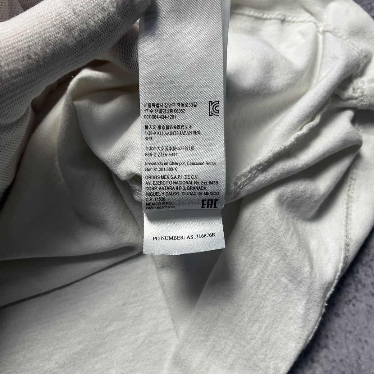 Allsaints × Designer Allsaints Big Logo Tee Y2K Luxury Designer Streetwear Size US M / EU 48-50 / 2 - 12 Thumbnail