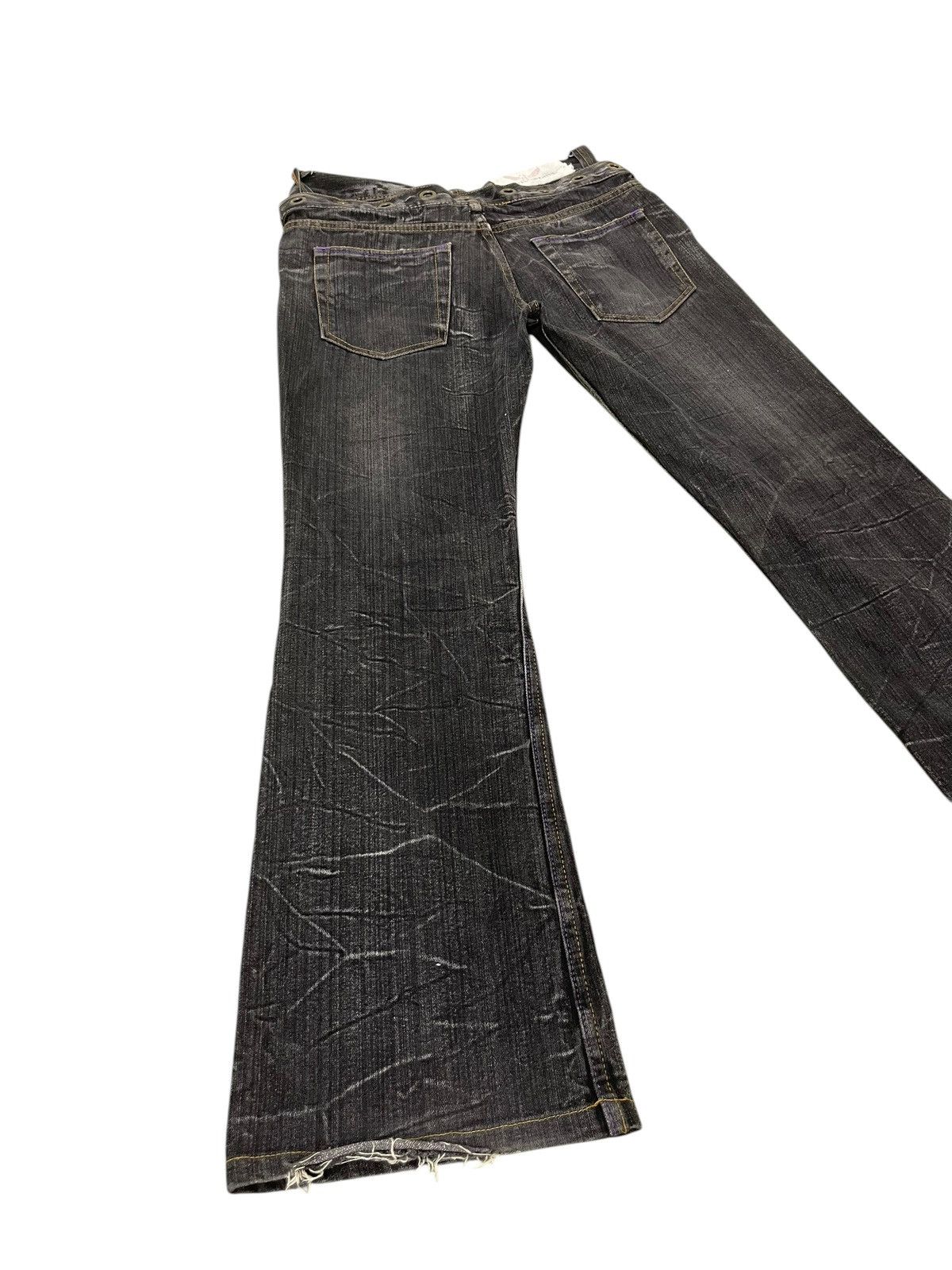 Japanese Brand Double Waist Flare Jeans Antful Distress Boot Cut 8🟦 Size US 31 - 12 Thumbnail